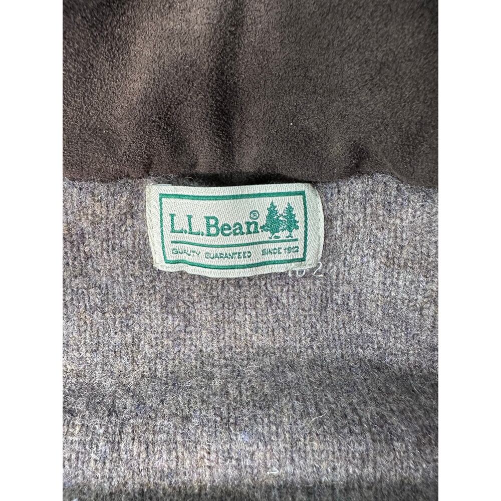 L.L. Bean Men’s sz M* (see desc.) Brown Merino Wool Zip Up Vest Pockets Classic - Picture 7 of 12